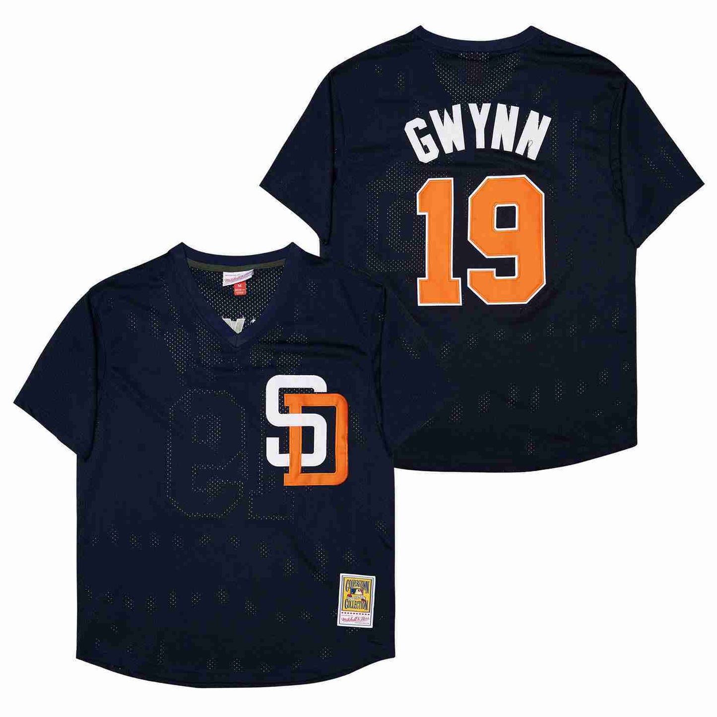 San Diego Padres #19 Tony Gwynn Padres 19BP Edition Retro Baseball Jersey baseball jersey product view 1
