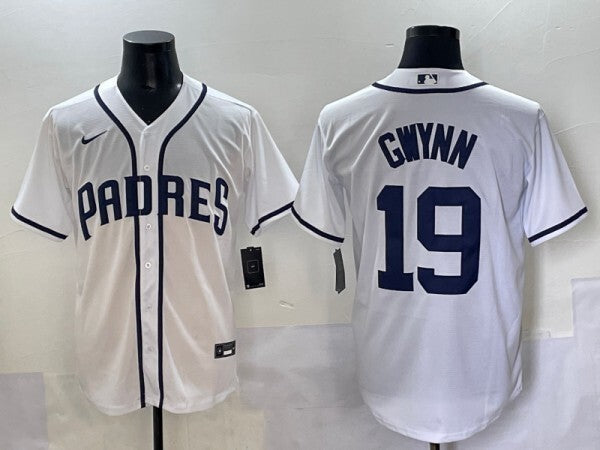San Diego Padres #19 Tony Gwynn Padres Adult Style 3 Baseball Jersey baseball jersey product view 1