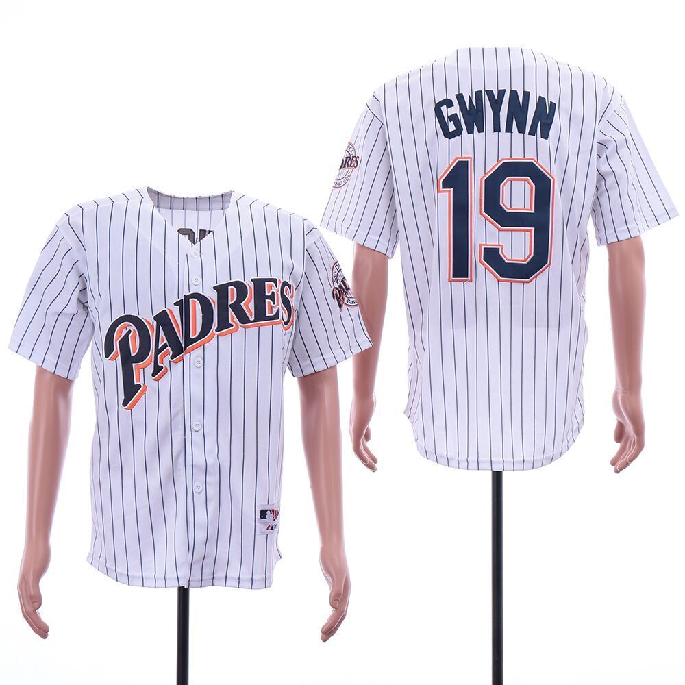 San Diego Padres #19 Tony Gwynn Style 6 Baseball Jersey baseball jersey product view 1