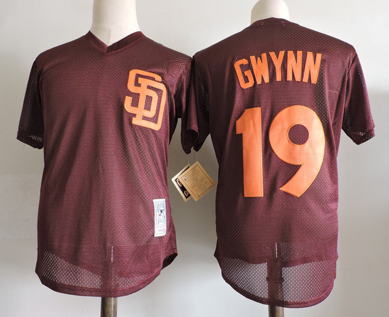 San Diego Padres #19 Tony Retro Baseball Jersey baseball jersey product view 1
