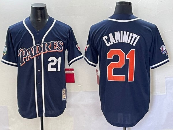 San Diego Padres #21 Padres Retro Adult Baseball Jersey baseball jersey product view 1