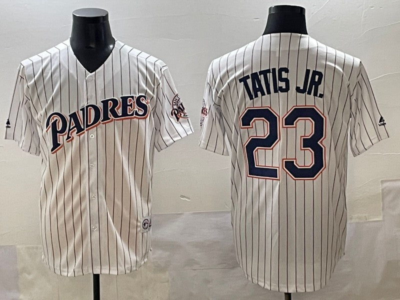 San Diego Padres #23 Fernando Tatis Jr. Padres Retro Adult Style 2 Baseball Jersey baseball jersey product view 1