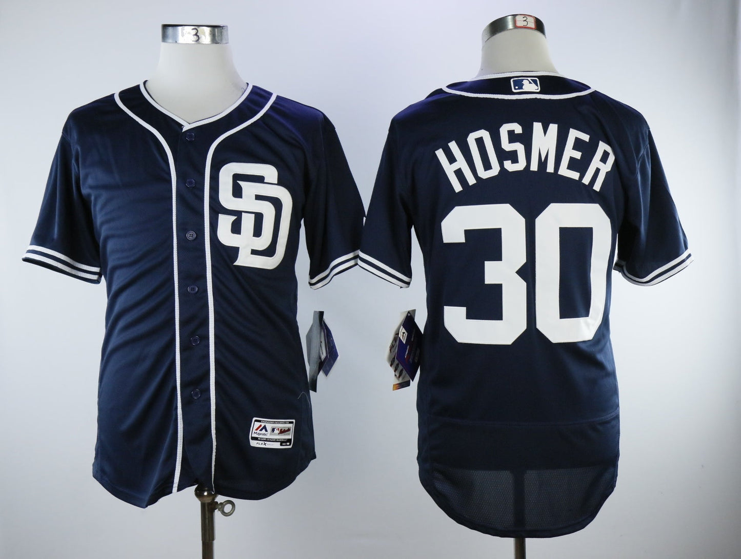 San Diego Padres #30 Eric Hosmer Padres 30 Blue Elite 1 Baseball Jersey baseball jersey product view 1