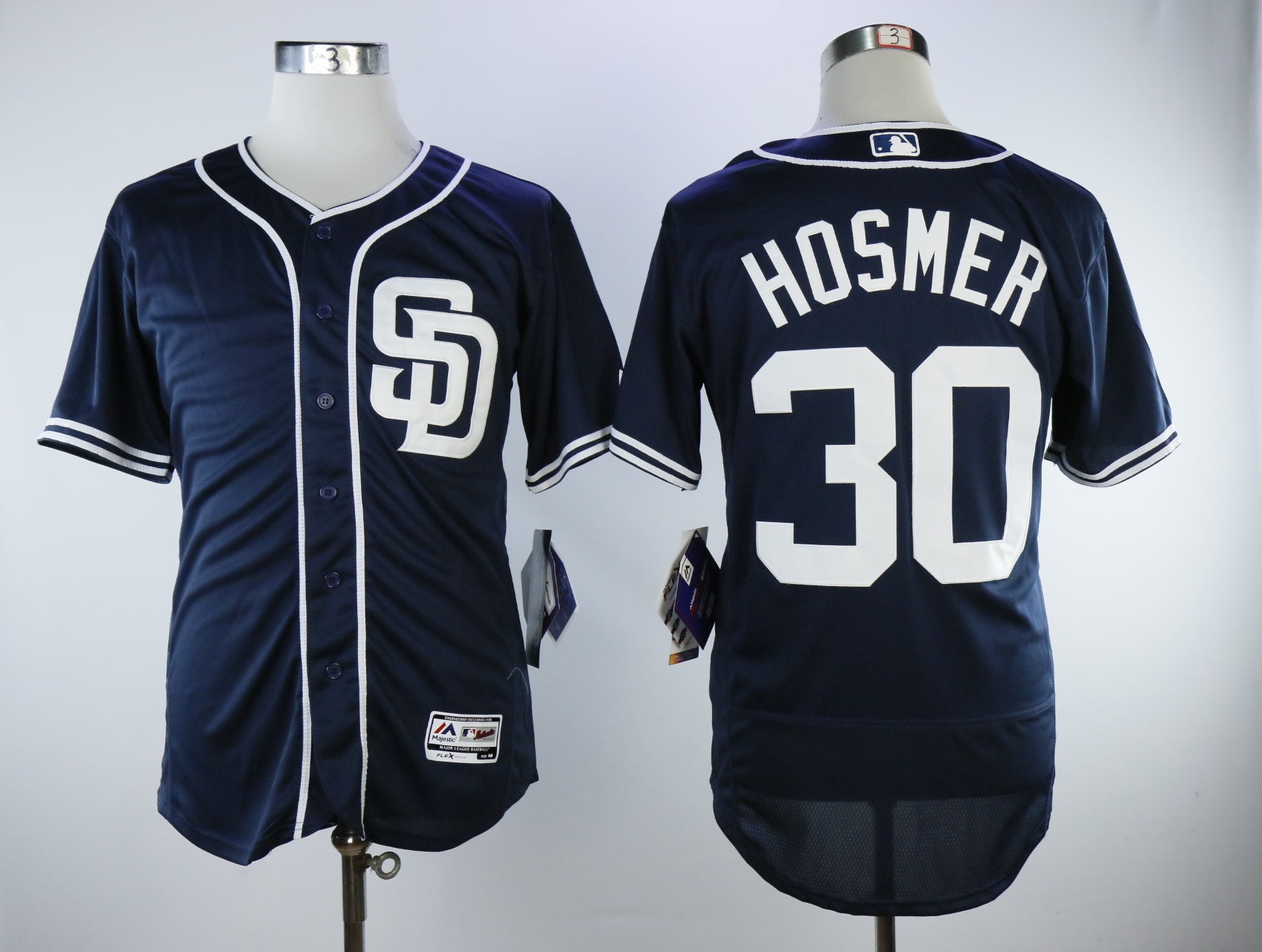San Diego Padres #30 Eric Hosmer Padres 30 Blue Elite 1 Baseball Jersey baseball jersey product view 1
