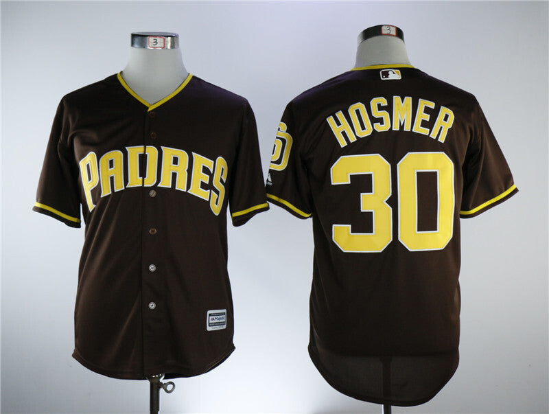 San Diego Padres #30 Eric Hosmer Padres 30 Fan Logo Team Baseball Jersey baseball jersey product view 1