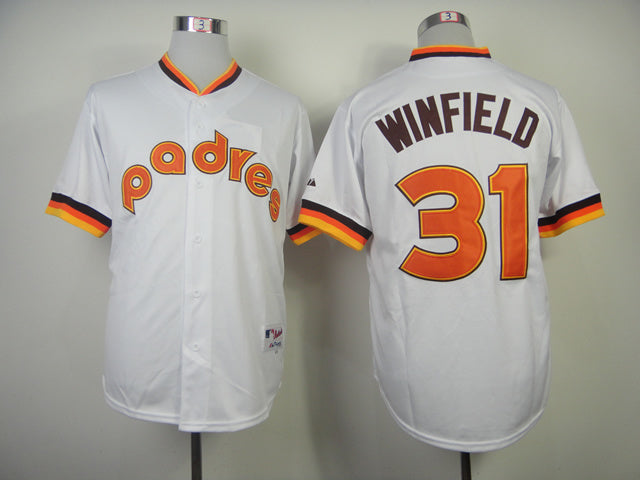 San Diego Padres #31 Padres Team 31#1984 Inverted Edition Retro Player Baseball Jersey baseball jersey product view 1