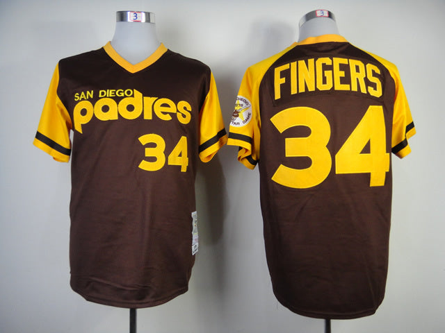 San Diego Padres #34 Baseball Jersey baseball jersey product view 1
