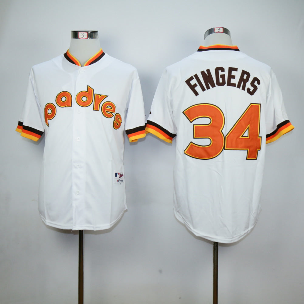 San Diego Padres #34 Padres Team 34# 1984 Inverted Edition Retro Player Baseball Jersey baseball jersey product view 1