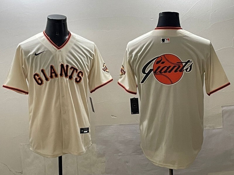 San Francisco Giants Giants Style 1 Baseball Jersey baseball jersey product view 1