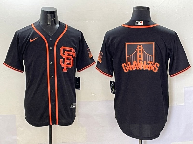 San Francisco Giants Giants Style 8 Baseball Jersey baseball jersey product view 1