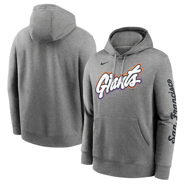 San Francisco Giants Heather Charcoal 2025 City Connect French Terry Club Baseball Jersey baseball jersey product view 1