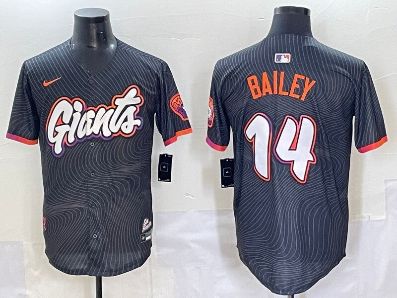 San Francisco Giants #14 Patrick Bailey Giants Collaboration Style 2 Baseball Jersey baseball jersey product view 1