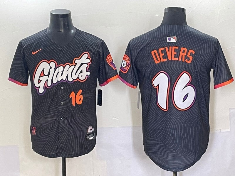 San Francisco Giants #16 Rafael Devers Giants Collaboration Style 1 Baseball Jersey baseball jersey product view 1
