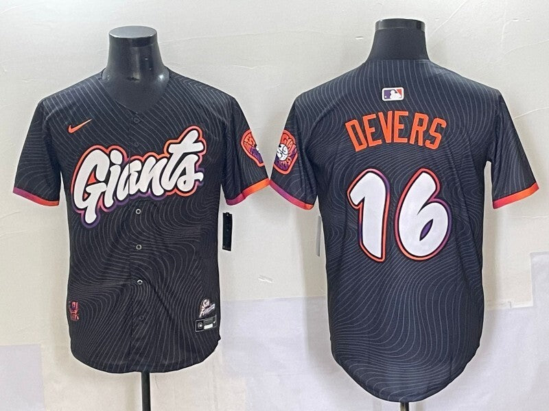 San Francisco Giants #16 Rafael Devers Giants Collaboration Style 2 Baseball Jersey baseball jersey product view 1