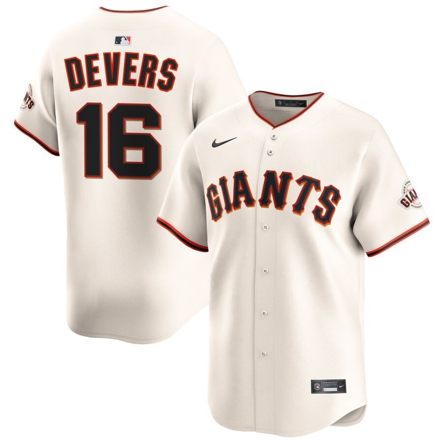 San Francisco Giants #16 Rafael Devers Style 3 Baseball Jersey baseball jersey product view 1