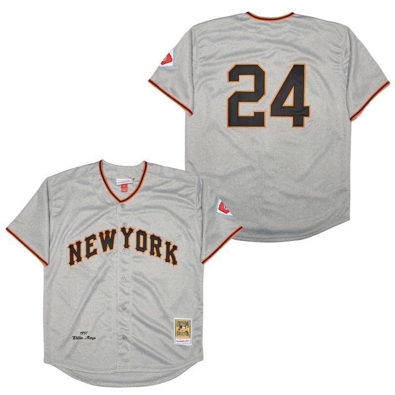 San Francisco Giants #24 Willie Mays Style 3 Baseball Jersey baseball jersey product view 1