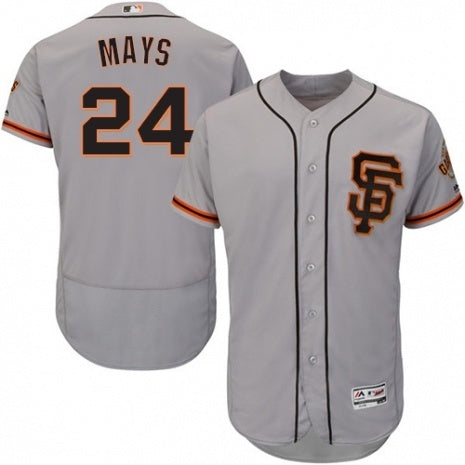 San Francisco Giants #24 Willie Mays Style 5 Baseball Jersey baseball jersey product view 1