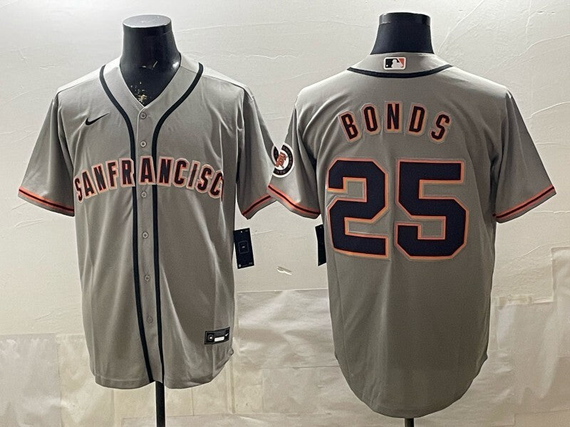 San Francisco Giants #25 Barry Bonds Giants Baseball Jersey baseball jersey product view 1