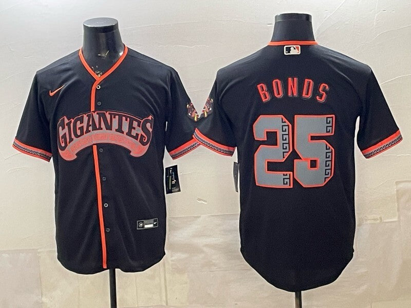 San Francisco Giants #25 Barry Bonds Giants Special V2 Football Jersey football jersey product view 1