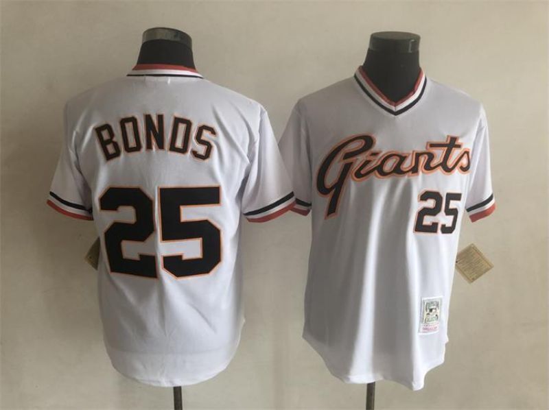 San Francisco Giants #25 Barry Bonds Style 1 Baseball Jersey baseball jersey product view 1