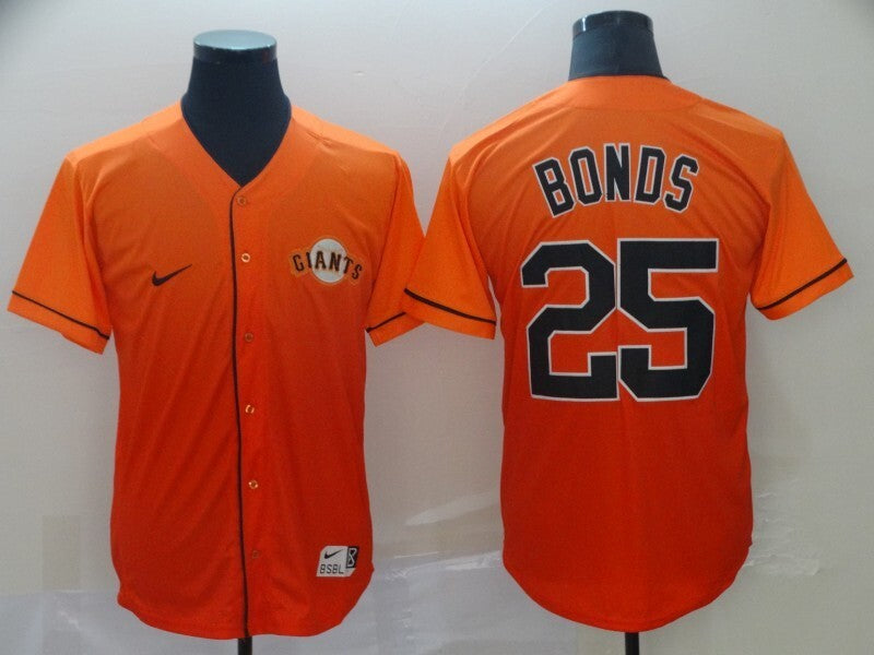San Francisco Giants #25 Barry Bonds Baseball Jersey baseball jersey product view 1