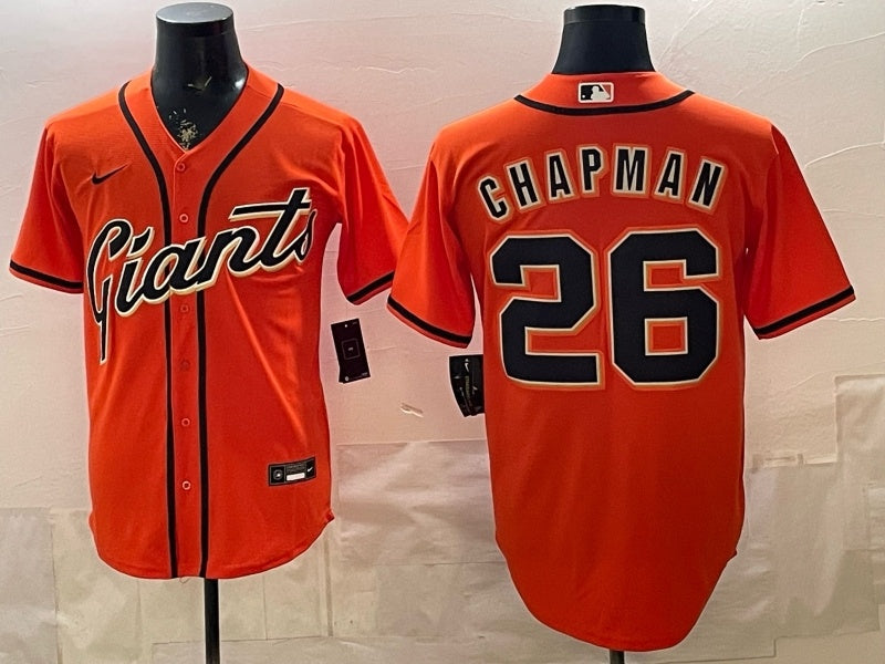 San Francisco Giants #26 Matt Chapman Giants Football Jersey football jersey product view 1
