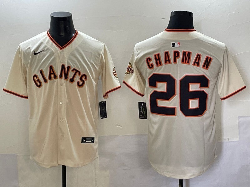 San Francisco Giants #26 Matt Chapman Giants Style 1 Baseball Jersey baseball jersey product view 1