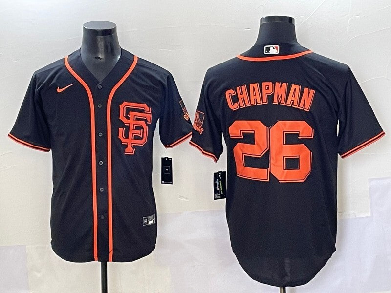 San Francisco Giants #26 Matt Chapman Giants Style 3 Baseball Jersey baseball jersey product view 1