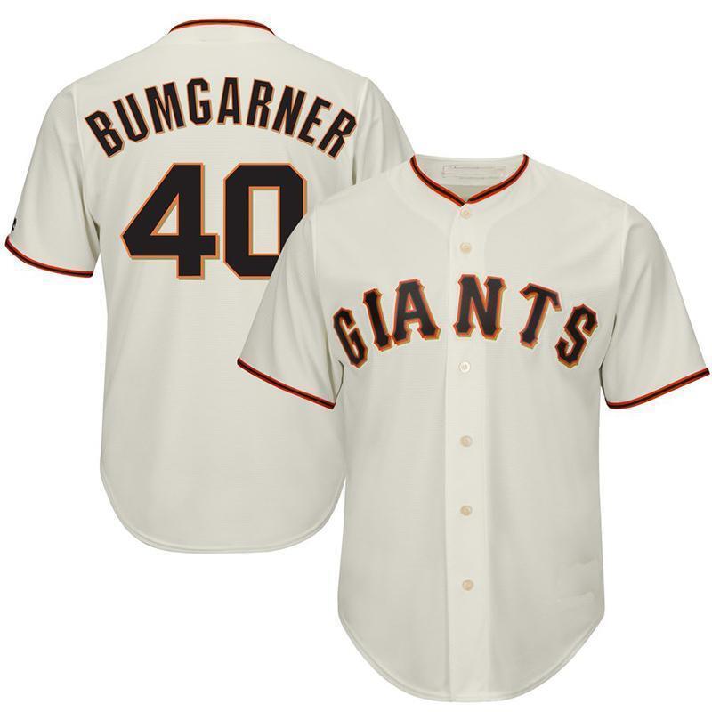 San Francisco Giants #40 Madison Bumgarner Style 2 Baseball Jersey baseball jersey product view 1