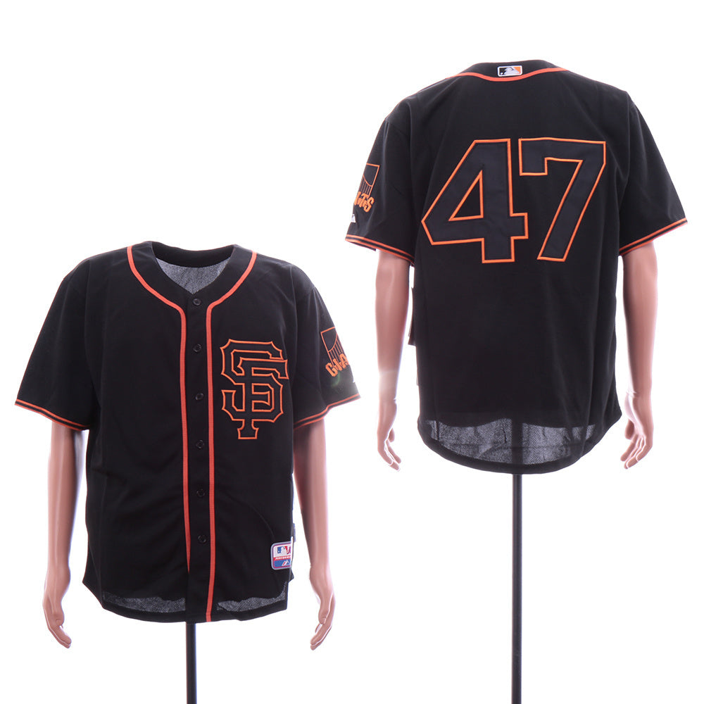 San Francisco Giants #47 Baseball Jersey baseball jersey product view 1