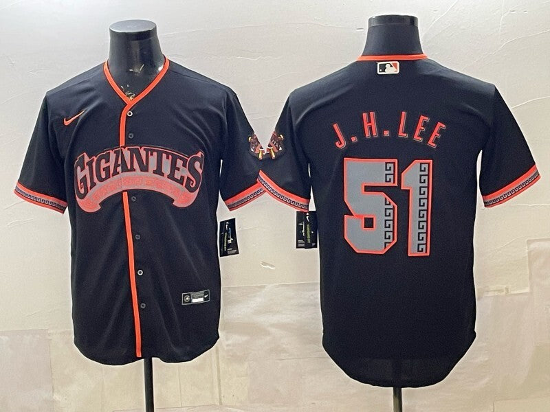 San Francisco Giants #51 Jung Hoo Lee Giants Special V2 Football Jersey football jersey product view 1