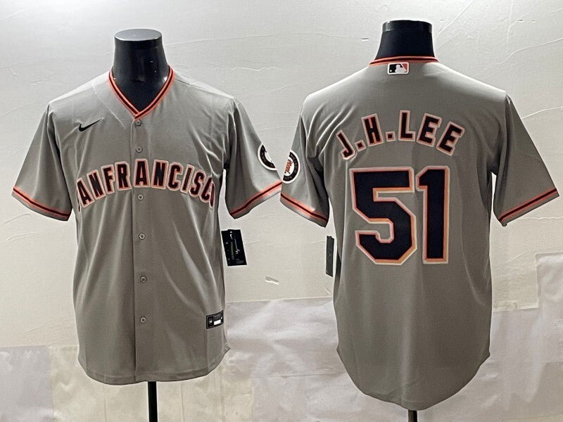 San Francisco Giants #51 Jung Hoo Lee Giants Style 1 Baseball Jersey baseball jersey product view 1