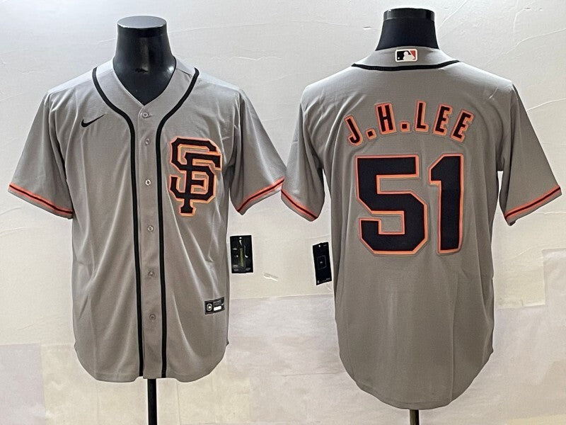 San Francisco Giants #51 Jung Hoo Lee Giants Style 2 Baseball Jersey baseball jersey product view 1