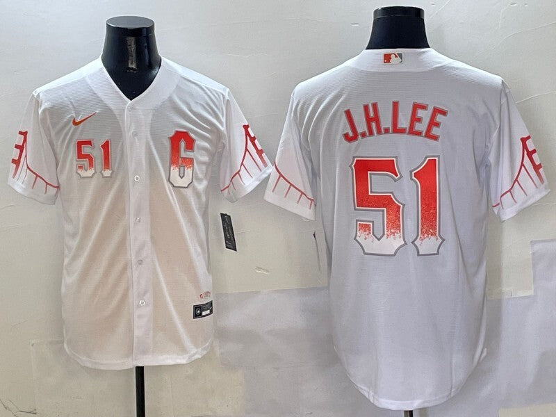 San Francisco Giants #51 Jung Hoo Lee Giants Style 4 Baseball Jersey baseball jersey product view 1