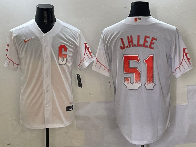 San Francisco Giants #51 Jung Hoo Lee Giants Style 5 Baseball Jersey baseball jersey product view 1