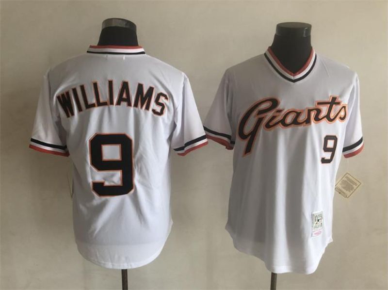 San Francisco Giants #9 Matt Williams Baseball Jersey baseball jersey product view 1