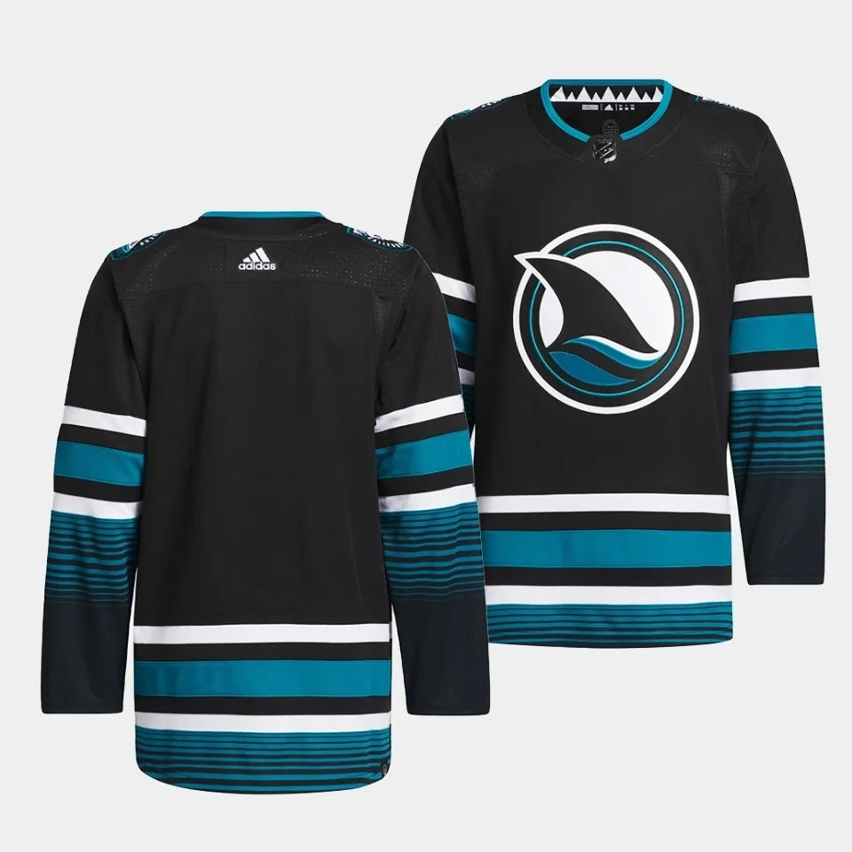 San Jose Sharks Blank 2023-24 Cali Fin 3rd Alternate Jersey Style 2 Hockey Jersey hockey jersey product view 1