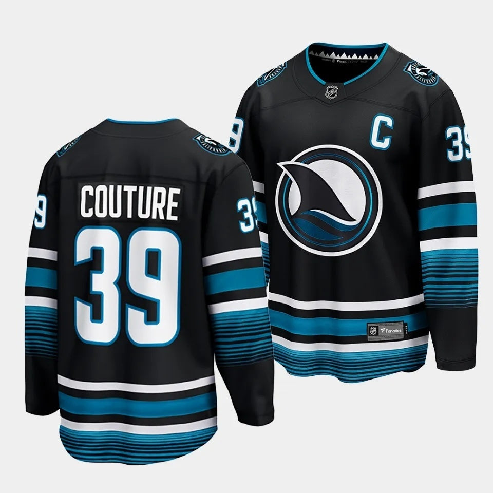 San Jose Sharks #39 Logan Couture 2023-24 Cali Fin 3rd Alternate Jersey Style 1 Hockey Jersey hockey jersey product view 1