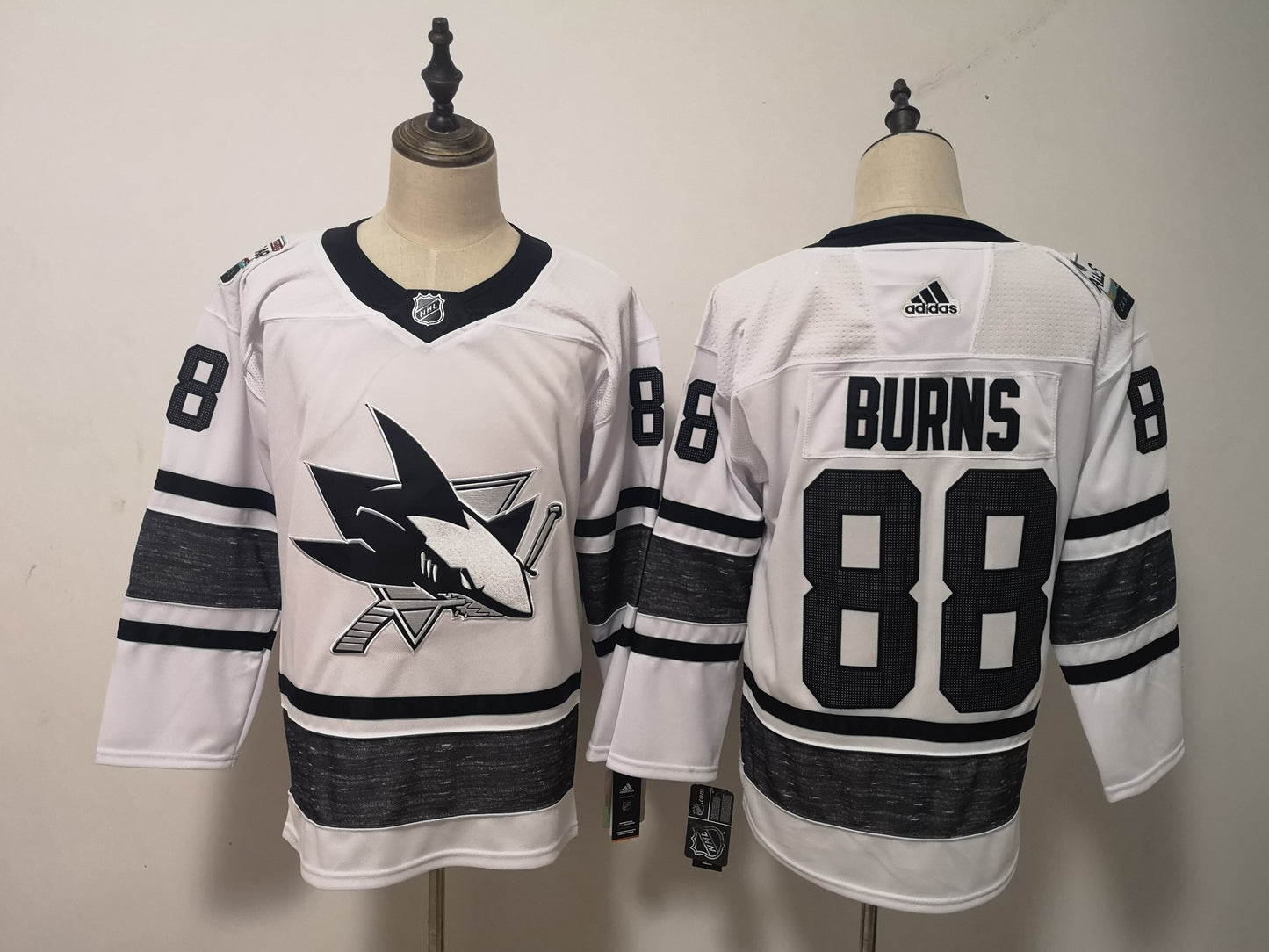 San Jose Sharks #88 Brent Burns Style 1 Hockey Jersey hockey jersey product view 1