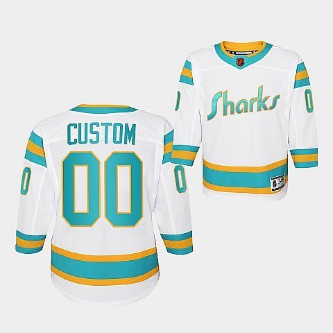 San Jose Sharks #custom-white-2022special-edition-2.0-replica-youthjersey Hockey Jersey hockey jersey product view 1