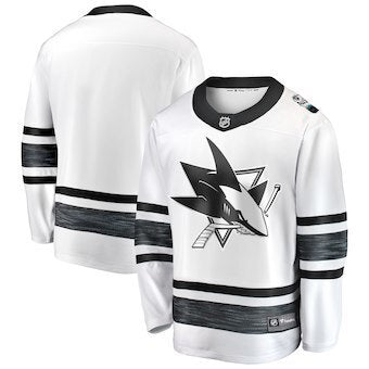 San Jose Sharks blank white Hockey Jersey hockey jersey product view 1