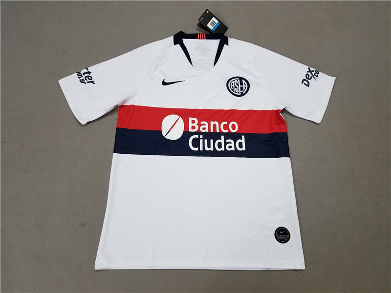 San Lorenzo away white 19-20 season soccer jersey sports jersey product view 1