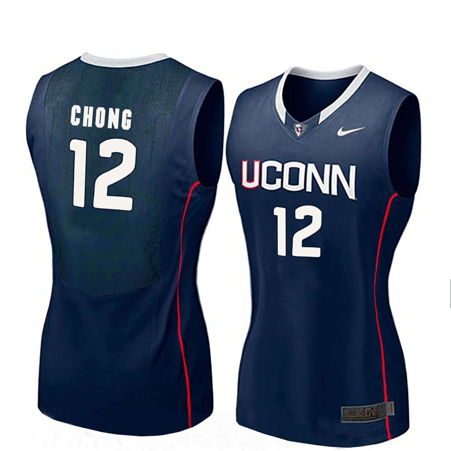 Saniya Chong 12 Women Blue College Football Jersey football jersey product view 1