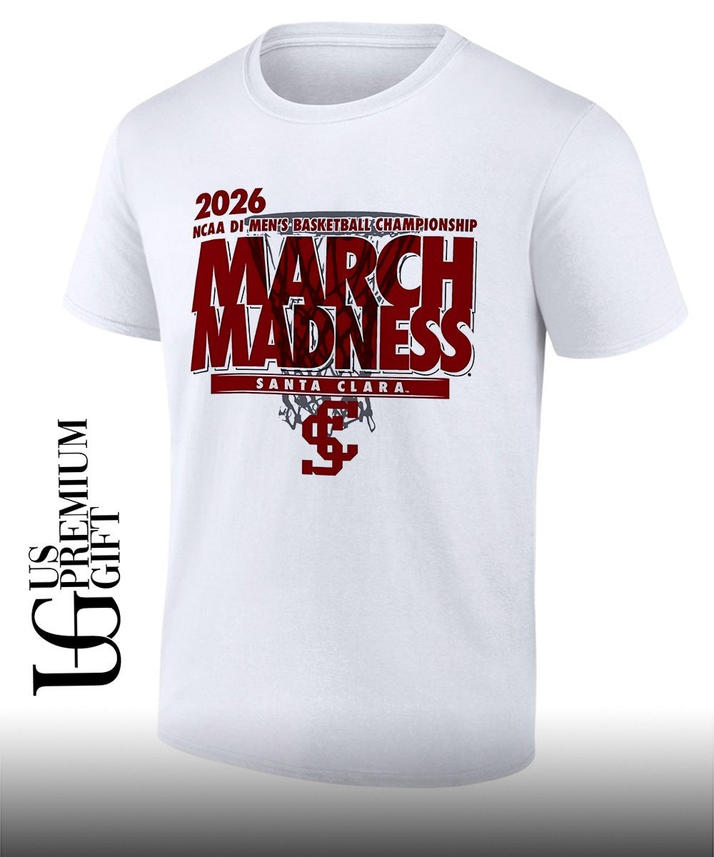 Santa Clara Broncos March Madness NCAA D1 Mens basketball Championship 2026 shirt Unisex T-shirt, Sweatshirt, Hoodie, Long Sleeve Tee - T-Shirt, Sweatshirt, Hoodie