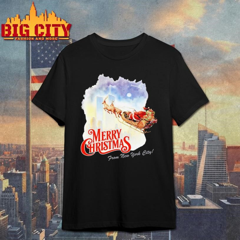 Santa Clauses 9 11 Merry Christmas From New York City shirt Unisex T-shirt, Sweatshirt, Hoodie, Long Sleeve Tee - T-Shirt, Sweatshirt, Hoodie