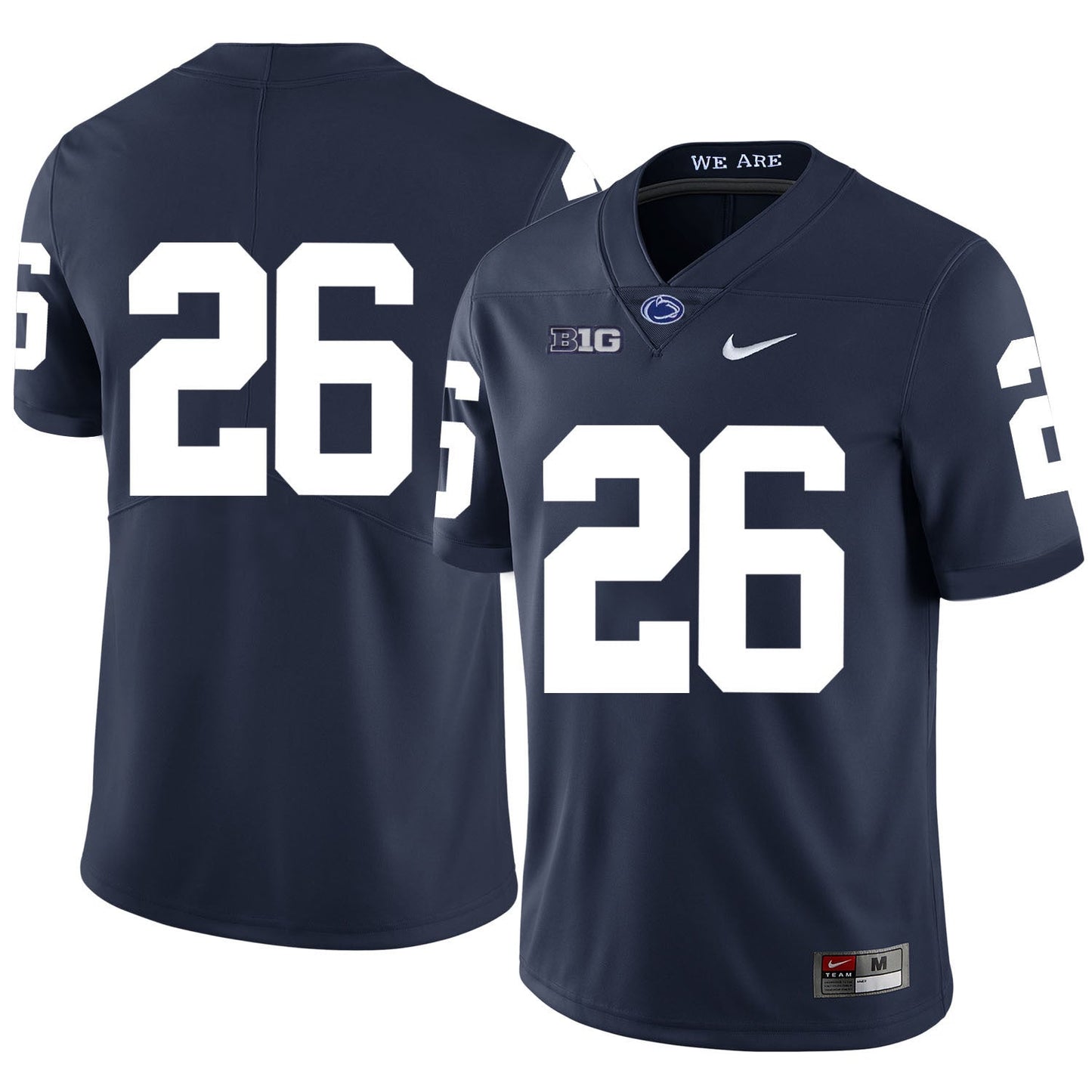 Saquon Barkley 26 Navy College Football Jersey football jersey product view 1