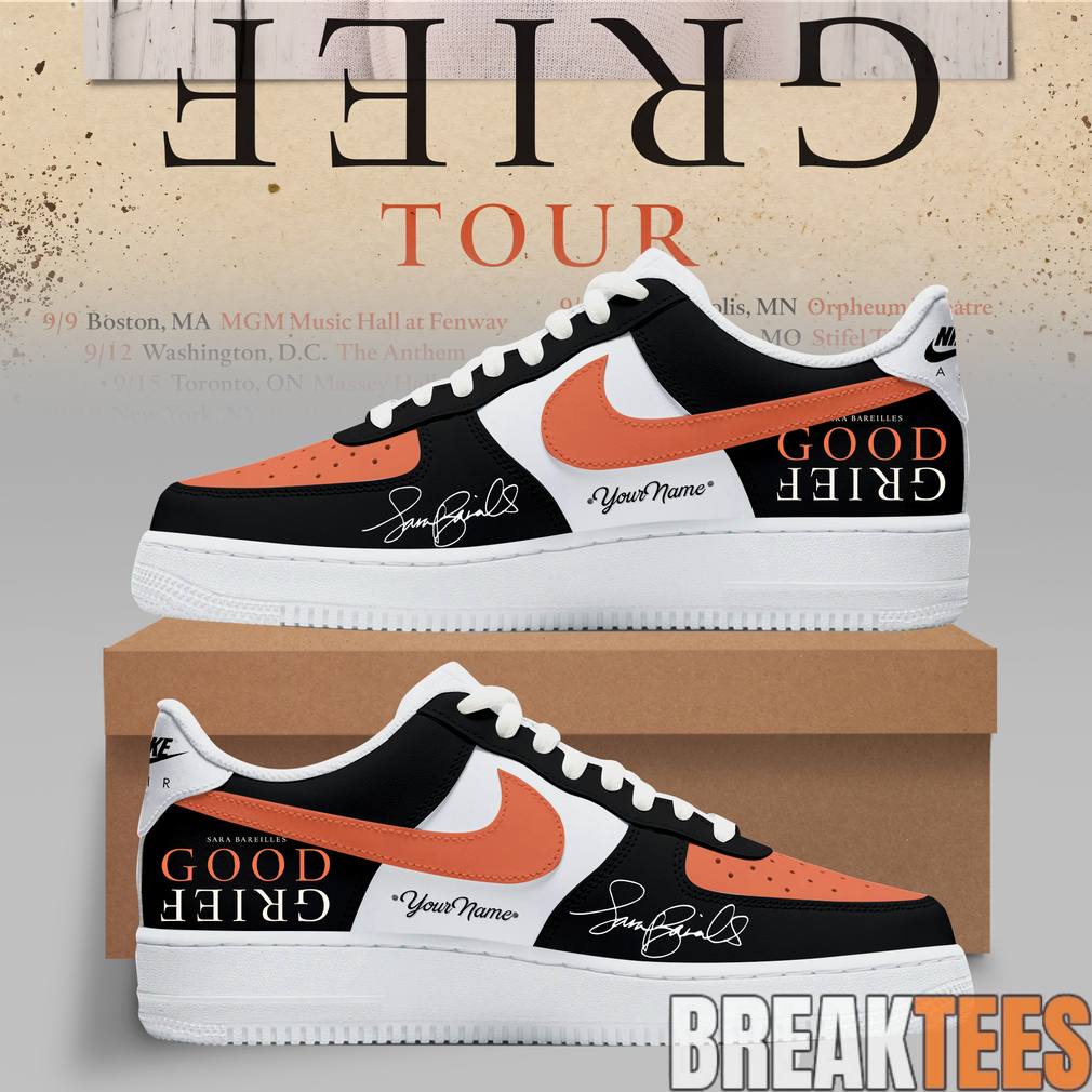 Sara Bareilles Good Grief Tour 2026 Custom AF1 Shoes Unisex T-shirt, Sweatshirt, Hoodie, Long Sleeve Tee - T-Shirt, Sweatshirt, Hoodie