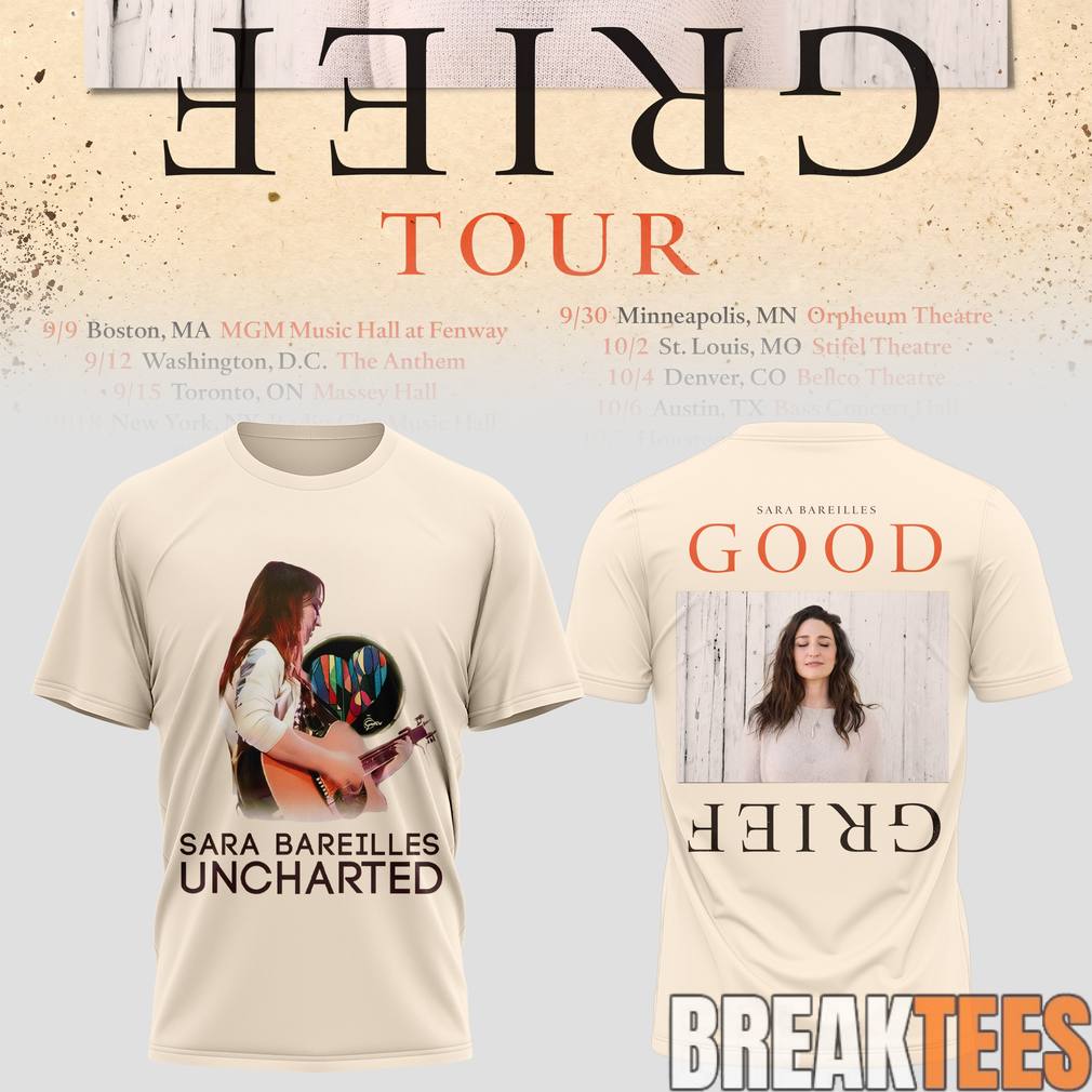 Sara Bareilles Good Grief Tour 2026 Shirt Unisex T-shirt, Sweatshirt, Hoodie, Long Sleeve Tee - T-Shirt, Sweatshirt, Hoodie