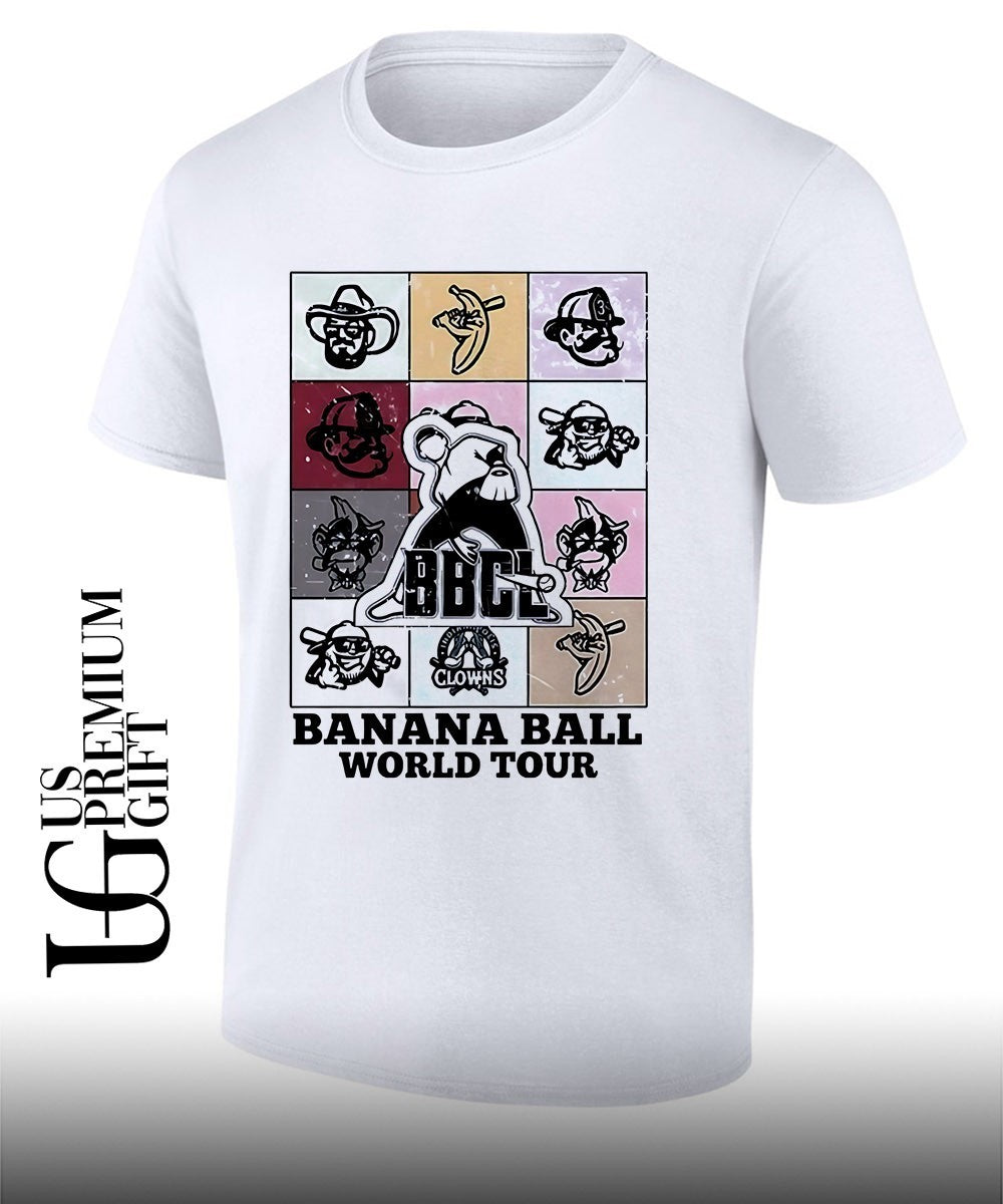 Savannah Bananas Banana Ball World Tour 2026 shirt Unisex T-shirt, Sweatshirt, Hoodie, Long Sleeve Tee - T-Shirt, Sweatshirt, Hoodie