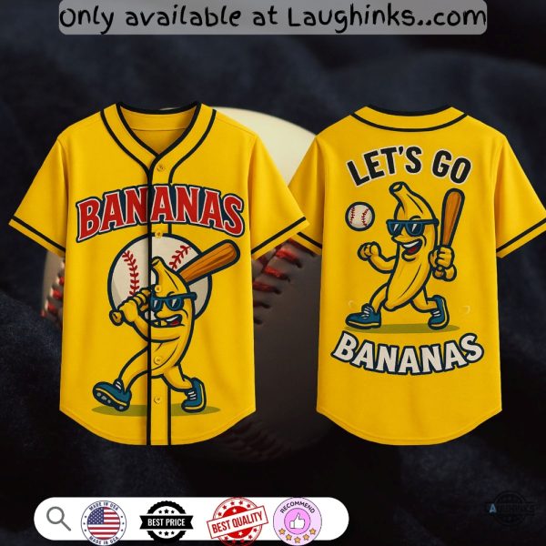 Savannah Bananas Baseball Jersey Shirt baseball jersey product view 1